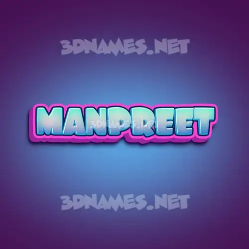 manpreet in Phat Purple style - 3D name wallpaper