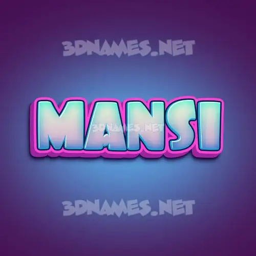 mansi in Phat Purple style - 3D name wallpaper
