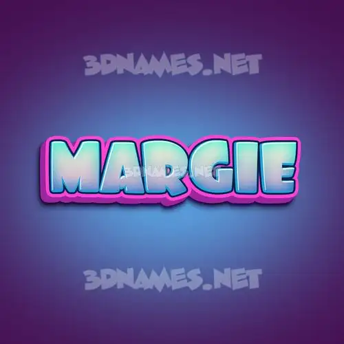 margie in Phat Purple style - 3D name wallpaper