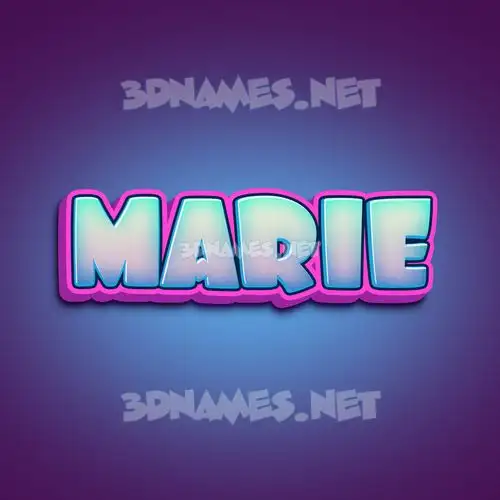 marie in Phat Purple style - 3D name wallpaper