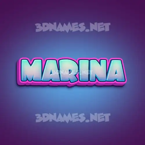 marina in Phat Purple style - 3D name wallpaper marina in Phat Purple style - 3D name wallpaper