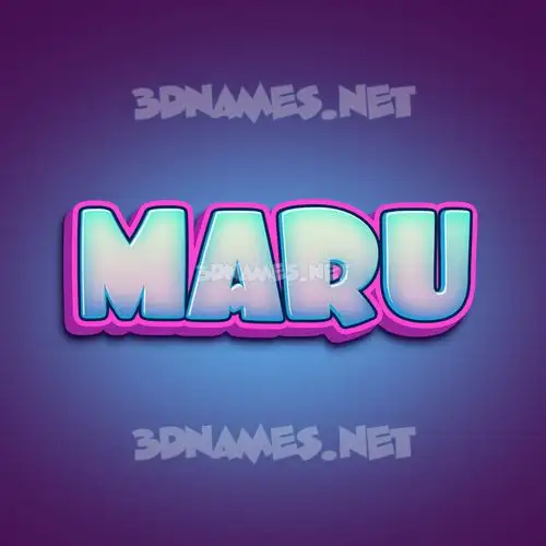 maru in Phat Purple style - 3D name wallpaper maru in Phat Purple style - 3D name wallpaper