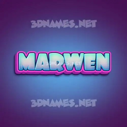 marwen in Phat Purple style - 3D name wallpaper marwen in Phat Purple style - 3D name wallpaper