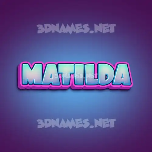 matilda in Phat Purple style - 3D name wallpaper matilda in Phat Purple style - 3D name wallpaper