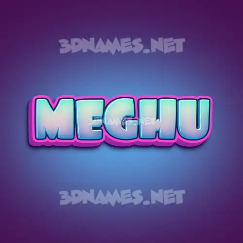 meghu in Phat Purple style - 3D name wallpaper meghu in Phat Purple style - 3D name wallpaper