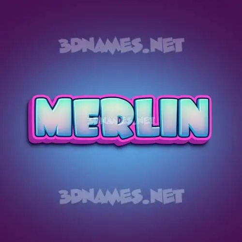 merlin in Phat Purple style - 3D name wallpaper merlin in Phat Purple style - 3D name wallpaper