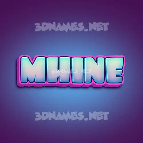 mhine in Phat Purple style - 3D name wallpaper mhine in Phat Purple style - 3D name wallpaper