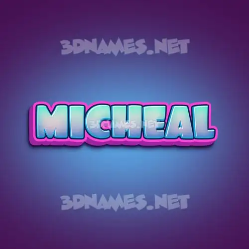 micheal in Phat Purple style - 3D name wallpaper micheal in Phat Purple style - 3D name wallpaper