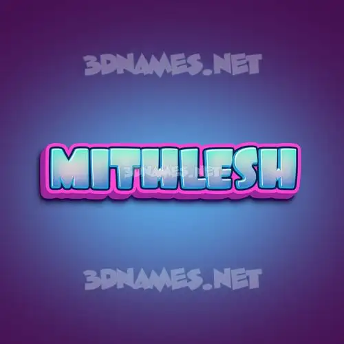 mithlesh in Phat Purple style - 3D name wallpaper