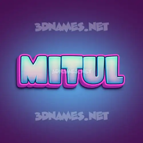 mitul in Phat Purple style - 3D name wallpaper mitul in Phat Purple style - 3D name wallpaper