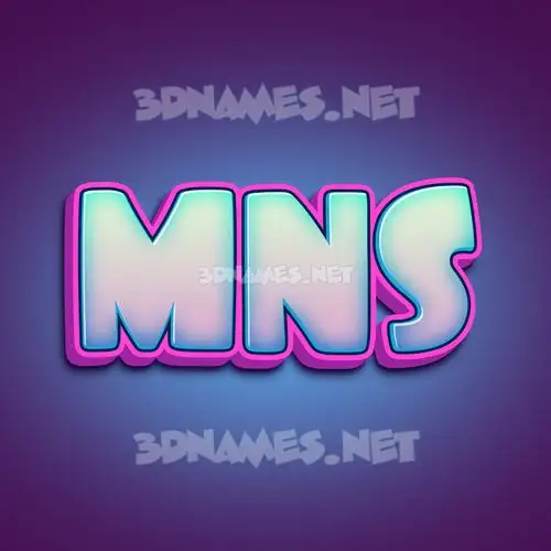 mns in Phat Purple style - 3D name wallpaper mns in Phat Purple style - 3D name wallpaper