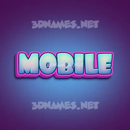 mobile in Phat Purple style - 3D name wallpaper mobile in Phat Purple style - 3D name wallpaper