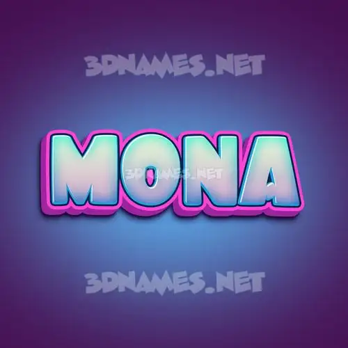 mona in Phat Purple style - 3D name wallpaper mona in Phat Purple style - 3D name wallpaper