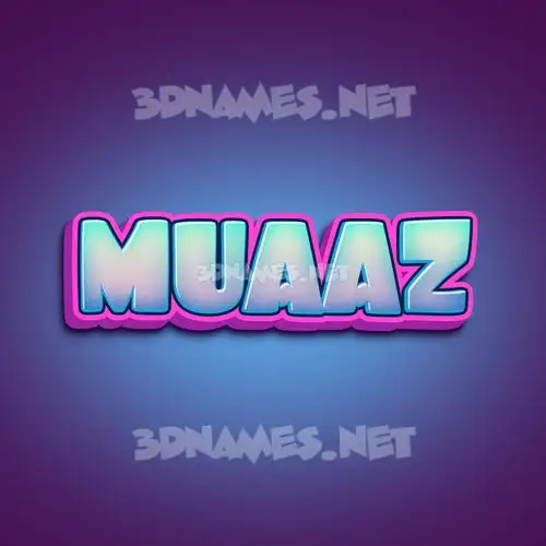muaaz in Phat Purple style - 3D name wallpaper muaaz in Phat Purple style - 3D name wallpaper