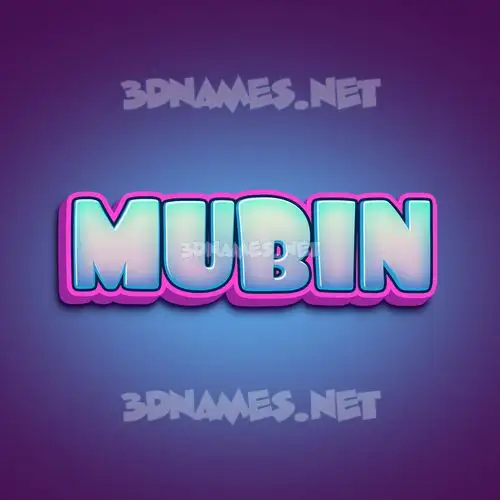mubin in Phat Purple style - 3D name wallpaper mubin in Phat Purple style - 3D name wallpaper