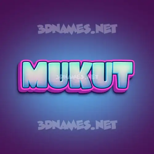 mukut in Phat Purple style - 3D name wallpaper mukut in Phat Purple style - 3D name wallpaper