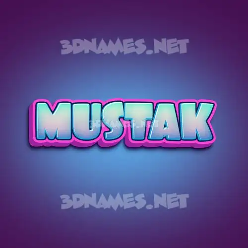 mustak in Phat Purple style - 3D name wallpaper mustak in Phat Purple style - 3D name wallpaper