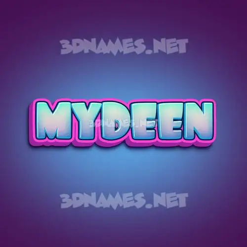 mydeen in Phat Purple style - 3D name wallpaper mydeen in Phat Purple style - 3D name wallpaper