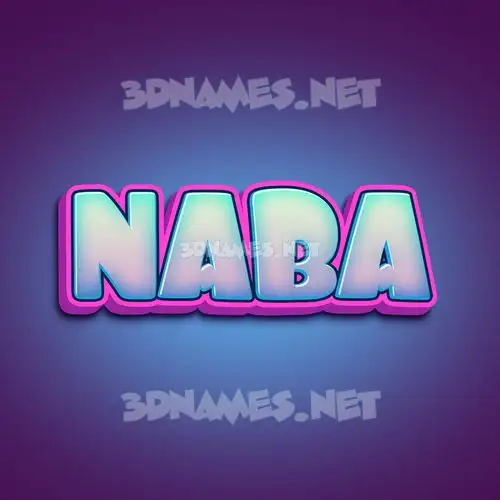naba in Phat Purple style - 3D name wallpaper naba in Phat Purple style - 3D name wallpaper