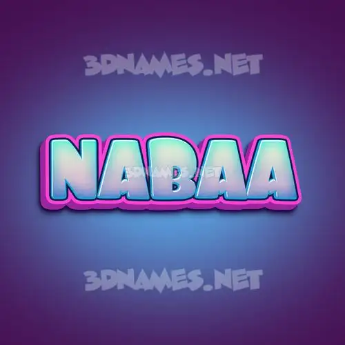 nabaa in Phat Purple style - 3D name wallpaper nabaa in Phat Purple style - 3D name wallpaper