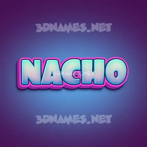 nacho in Phat Purple style - 3D name wallpaper nacho in Phat Purple style - 3D name wallpaper