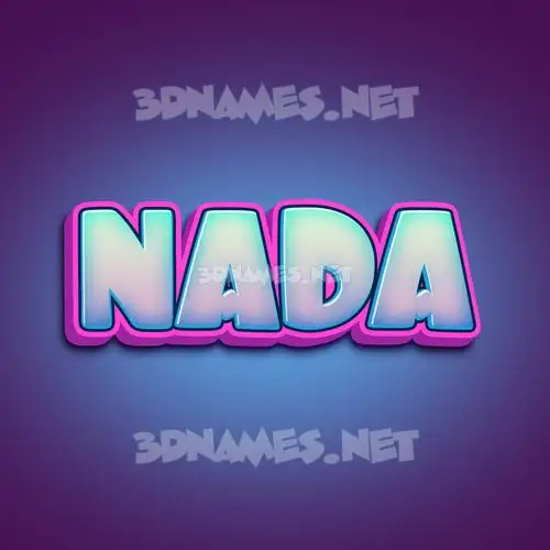 nada in Phat Purple style - 3D name wallpaper nada in Phat Purple style - 3D name wallpaper