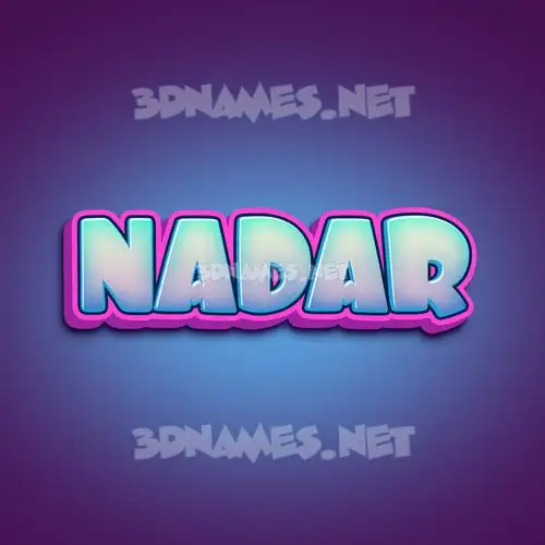 nadar in Phat Purple style - 3D name wallpaper nadar in Phat Purple style - 3D name wallpaper
