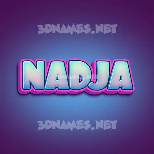 nadja in Phat Purple style - 3D name wallpaper nadja in Phat Purple style - 3D name wallpaper
