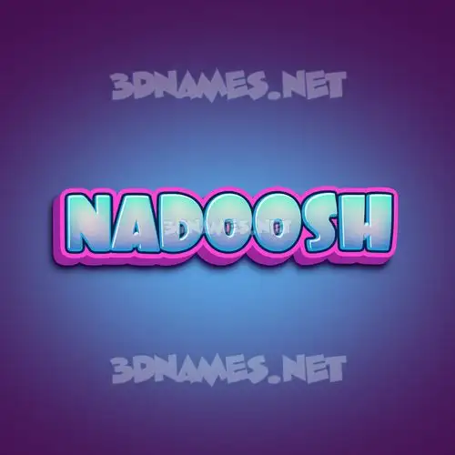 nadoosh in Phat Purple style - 3D name wallpaper nadoosh in Phat Purple style - 3D name wallpaper