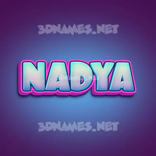 nadya in Phat Purple style - 3D name wallpaper nadya in Phat Purple style - 3D name wallpaper