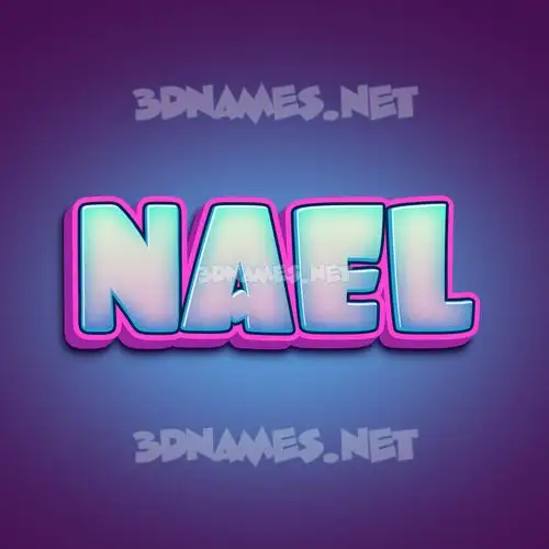 nael in Phat Purple style - 3D name wallpaper nael in Phat Purple style - 3D name wallpaper