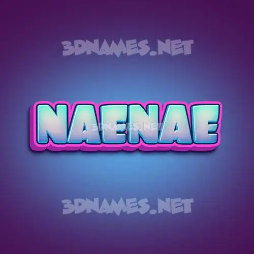 naenae in Phat Purple style - 3D name wallpaper