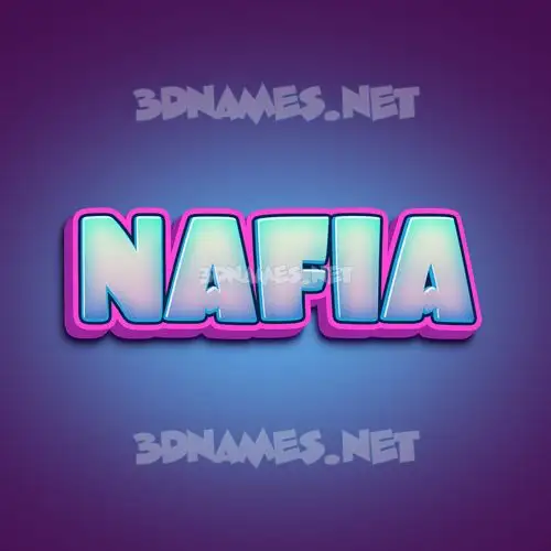 nafia in Phat Purple style - 3D name wallpaper nafia in Phat Purple style - 3D name wallpaper