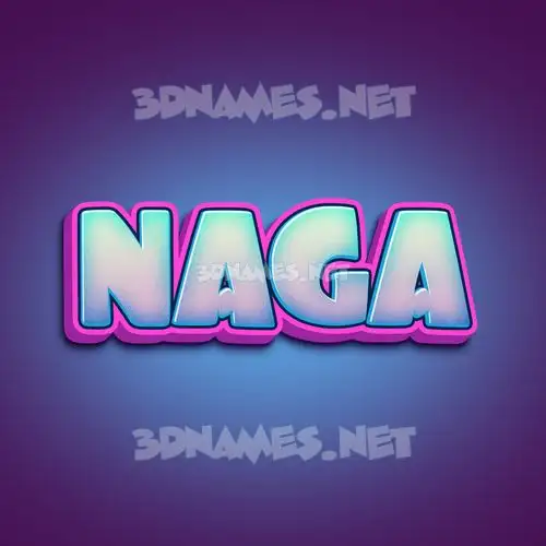 naga in Phat Purple style - 3D name wallpaper naga in Phat Purple style - 3D name wallpaper
