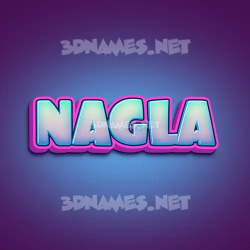 nagla in Phat Purple style - 3D name wallpaper nagla in Phat Purple style - 3D name wallpaper