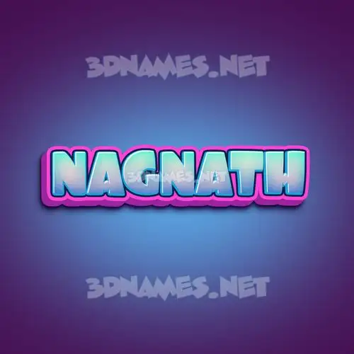 nagnath in Phat Purple style - 3D name wallpaper