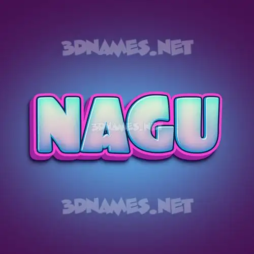 nagu in Phat Purple style - 3D name wallpaper nagu in Phat Purple style - 3D name wallpaper