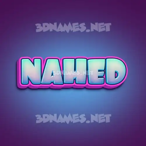 nahed in Phat Purple style - 3D name wallpaper nahed in Phat Purple style - 3D name wallpaper