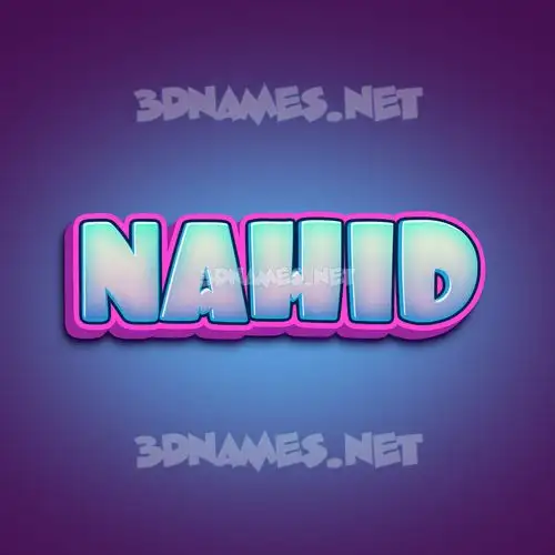 nahid in Phat Purple style - 3D name wallpaper nahid in Phat Purple style - 3D name wallpaper