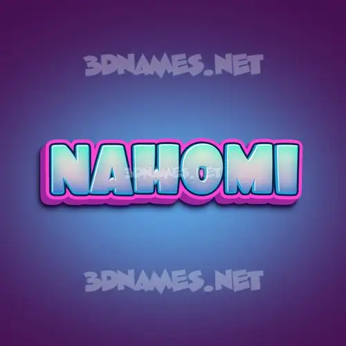 nahomi in Phat Purple style - 3D name wallpaper