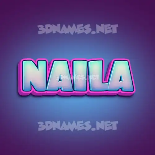 naila in Phat Purple style - 3D name wallpaper naila in Phat Purple style - 3D name wallpaper