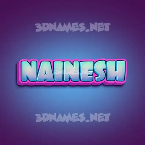 nainesh in Phat Purple style - 3D name wallpaper