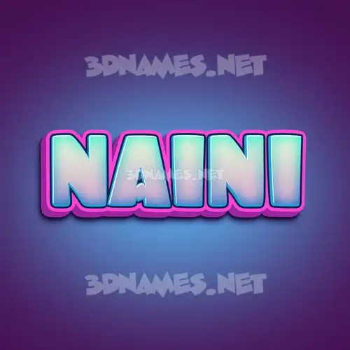naini in Phat Purple style - 3D name wallpaper naini in Phat Purple style - 3D name wallpaper
