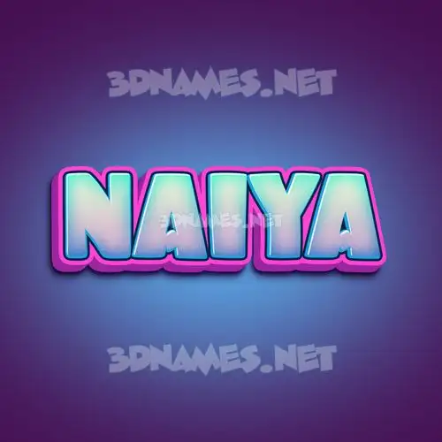 naiya in Phat Purple style - 3D name wallpaper naiya in Phat Purple style - 3D name wallpaper