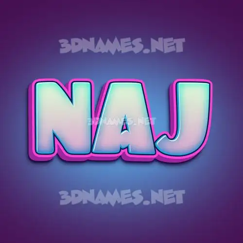 naj in Phat Purple style - 3D name wallpaper naj in Phat Purple style - 3D name wallpaper