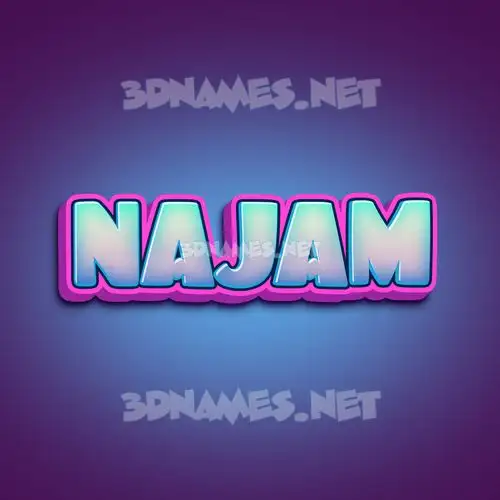 najam in Phat Purple style - 3D name wallpaper najam in Phat Purple style - 3D name wallpaper