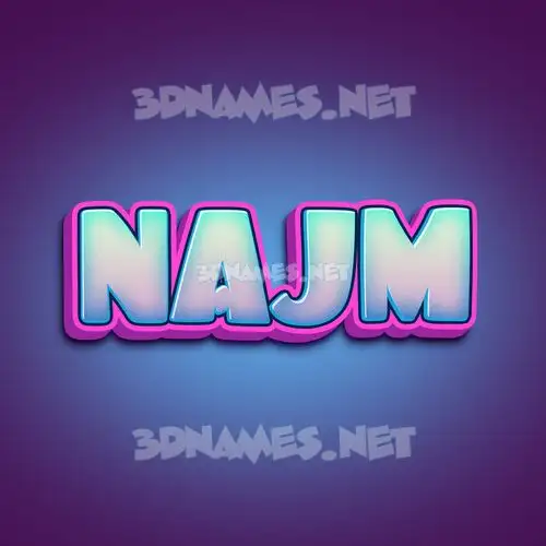najm in Phat Purple style - 3D name wallpaper najm in Phat Purple style - 3D name wallpaper