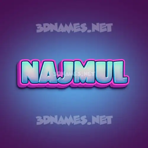 najmul in Phat Purple style - 3D name wallpaper najmul in Phat Purple style - 3D name wallpaper