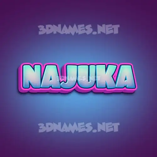najuka in Phat Purple style - 3D name wallpaper najuka in Phat Purple style - 3D name wallpaper