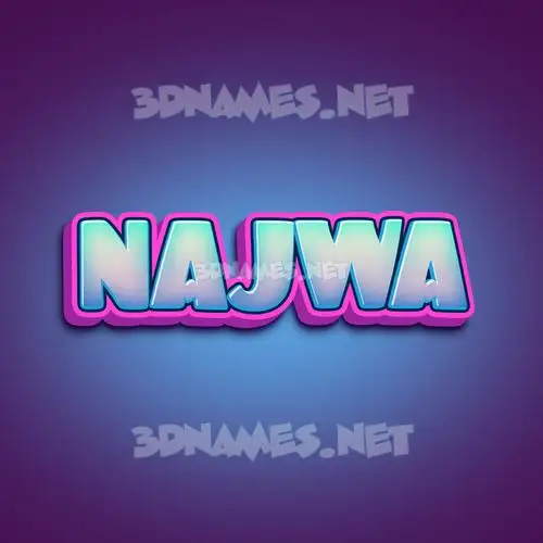 najwa in Phat Purple style - 3D name wallpaper najwa in Phat Purple style - 3D name wallpaper